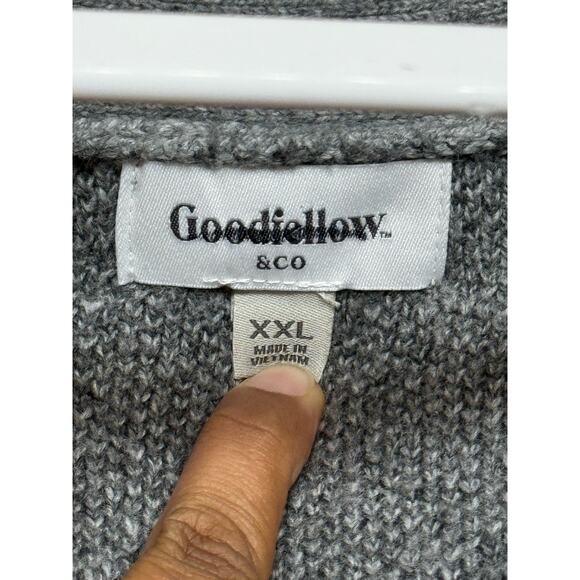 Goodfellow & Co Men's Buttondown V Neck Sweater Color Gray Size 2XL USED - Picture 6 of 6